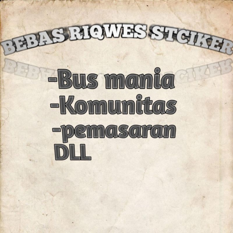 

STICKER BEBAS REQUEST