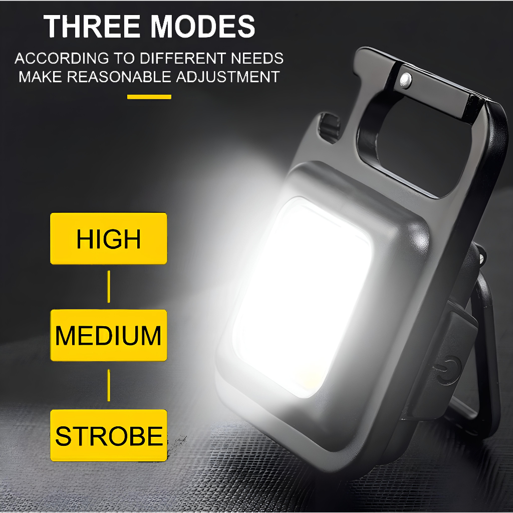 Mini Keychain Led USB Magnet gantung Meja / MINI COB Keychain Light Gantungan Kunci Portable travel