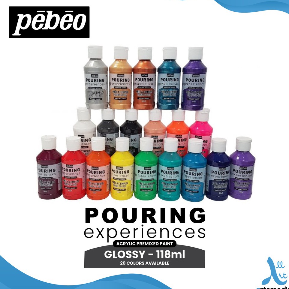 

KODE W37W Pebeo Pouring Experiences 118ml Acrylic Pre Mixed Paint