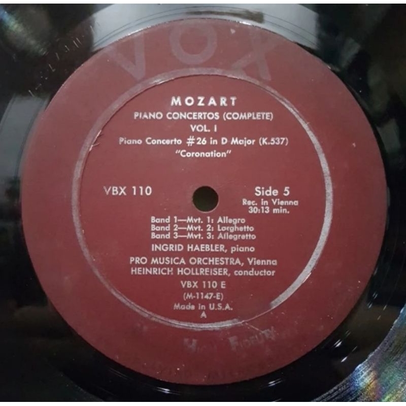 Piringan Hitam Vinyl PH 12 inch Mozart-Piano Concertos-Side 4_5