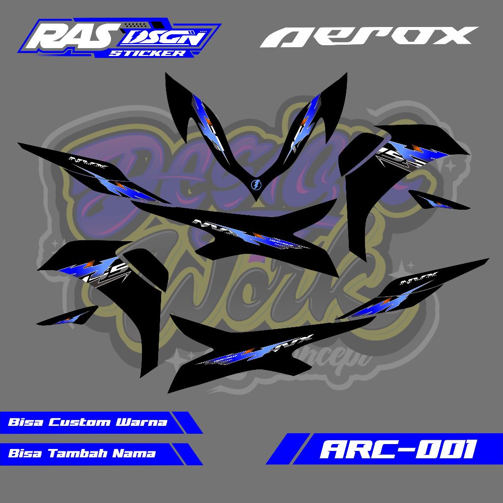 Striping Custom Aerox New Design / Striping Aerox New Custom Design Terbaru / Stiker Striping Aerox