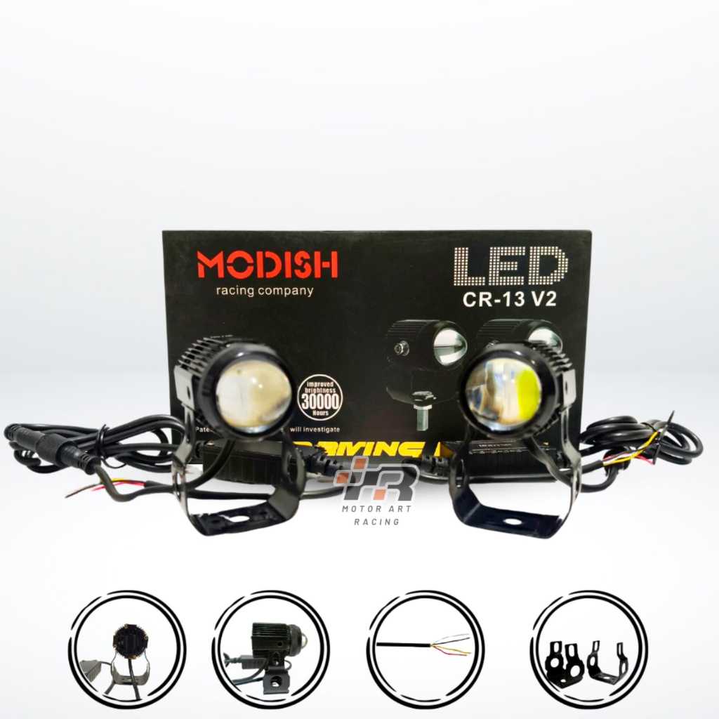 LAMPU TEMBAK LASER D2 24 WATT MINI DRIVING LIGHT LAMPU LASER MINI DRIVING LASER GUN LED MODISH RACIN