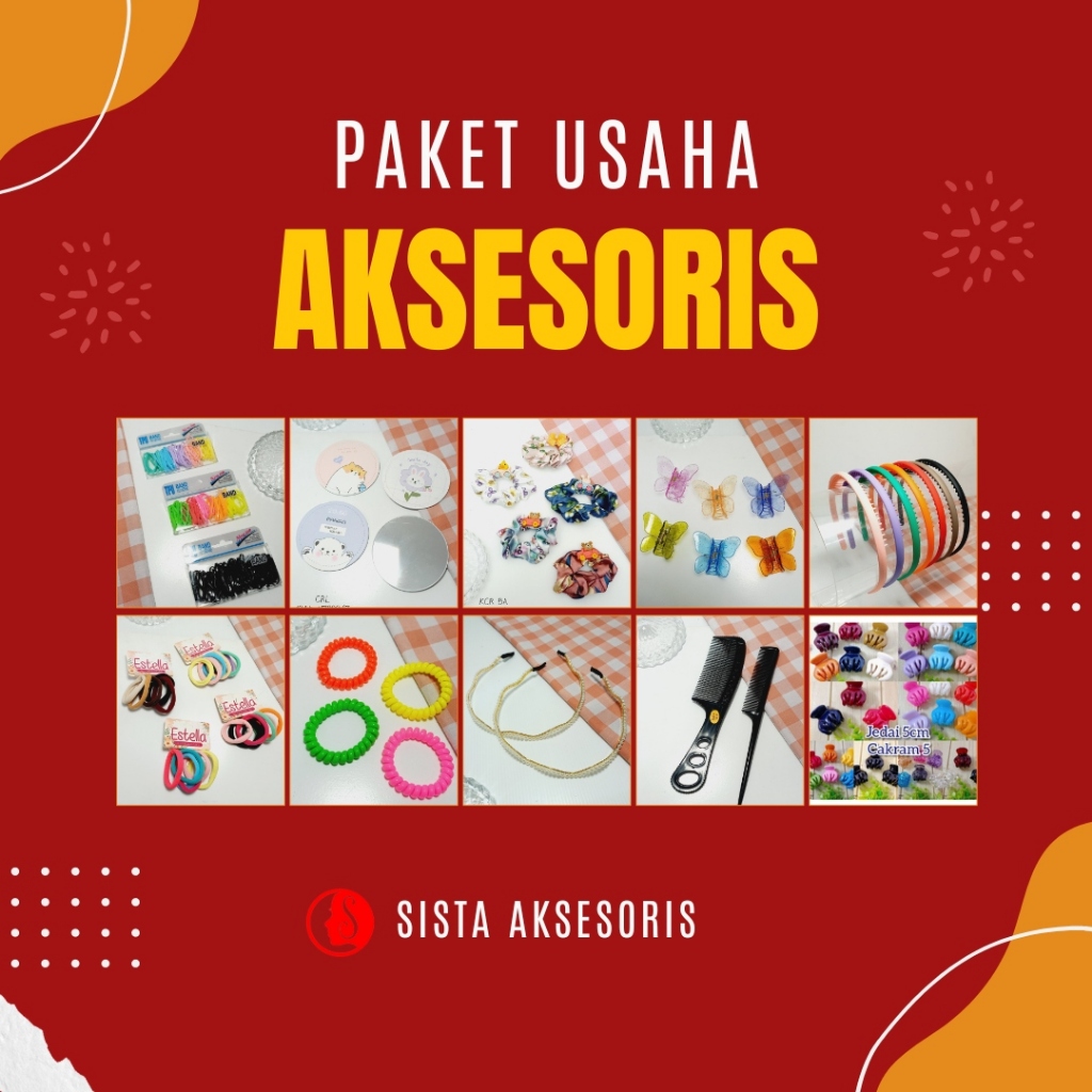 Paket Usaha Grosir Sista Aksesoris Premium | Paket Buka Toko Souvernir Hemat