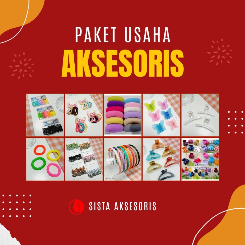 Paket Usaha Grosir Sista Aksesoris Premium | Paket Buka Toko Souvernir Hemat