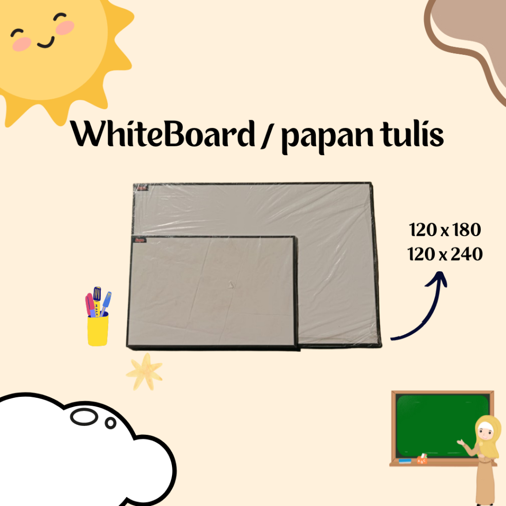 

Papan tulis whiteboard 120 * 180 / 120 * 240