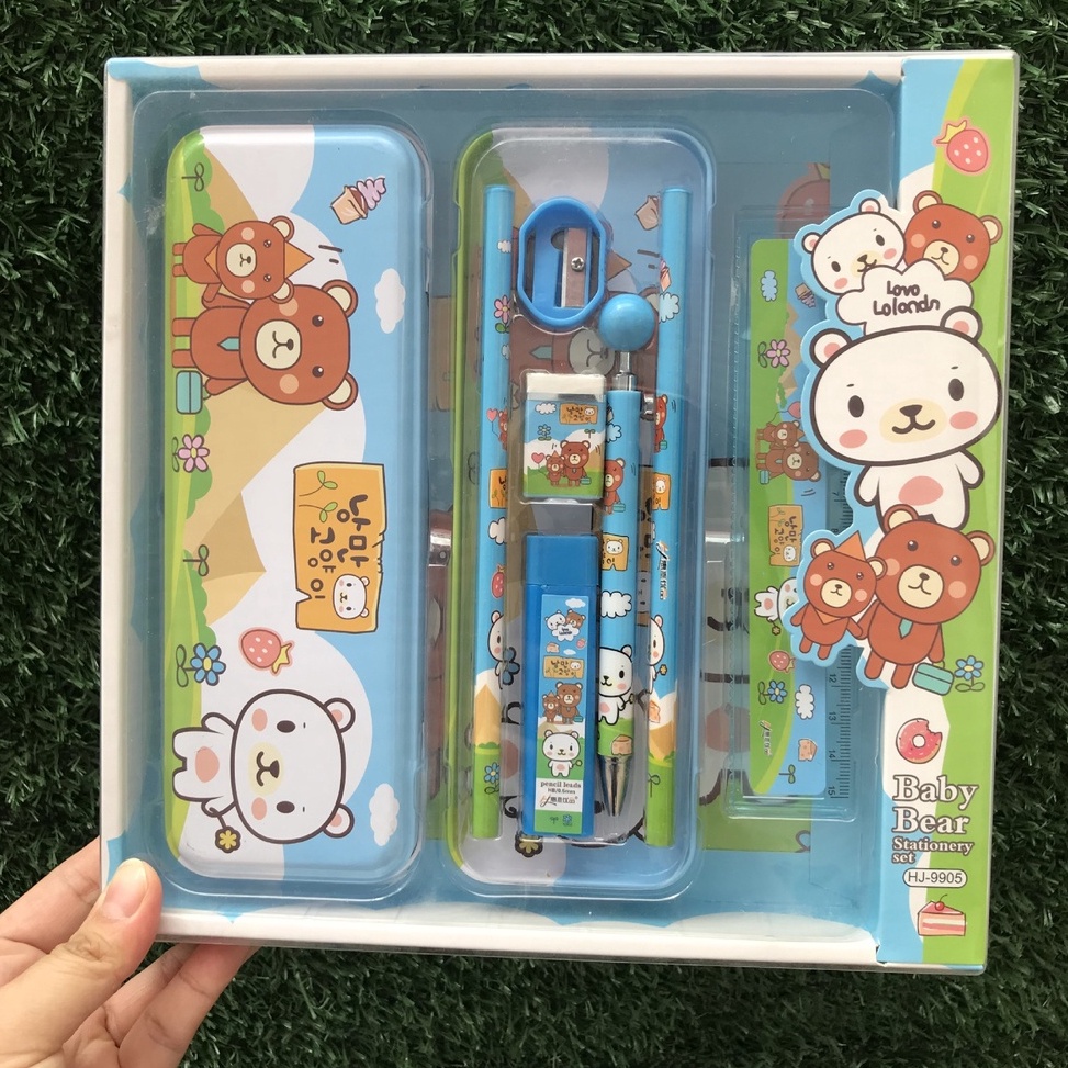 

KODE E59D MOLAMOLA 21 STATIONARY SET Kotak Pensil Anak Set 7 In 1 Stationery Alat Tulis Kotak Pensil Karakter