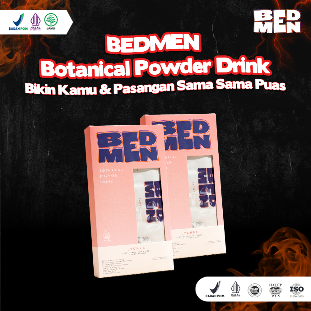 

BEDMEN - Minuman Stamina / Penambah Durasi / Herbal Pria / Obat Kuat / 2 Pack Isi 6 Sachet