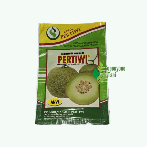 Benih Bibit Melon Hibrida F1 Pertiwi Anvi Antivirus (13gr) Asli Kemasan Pabrik