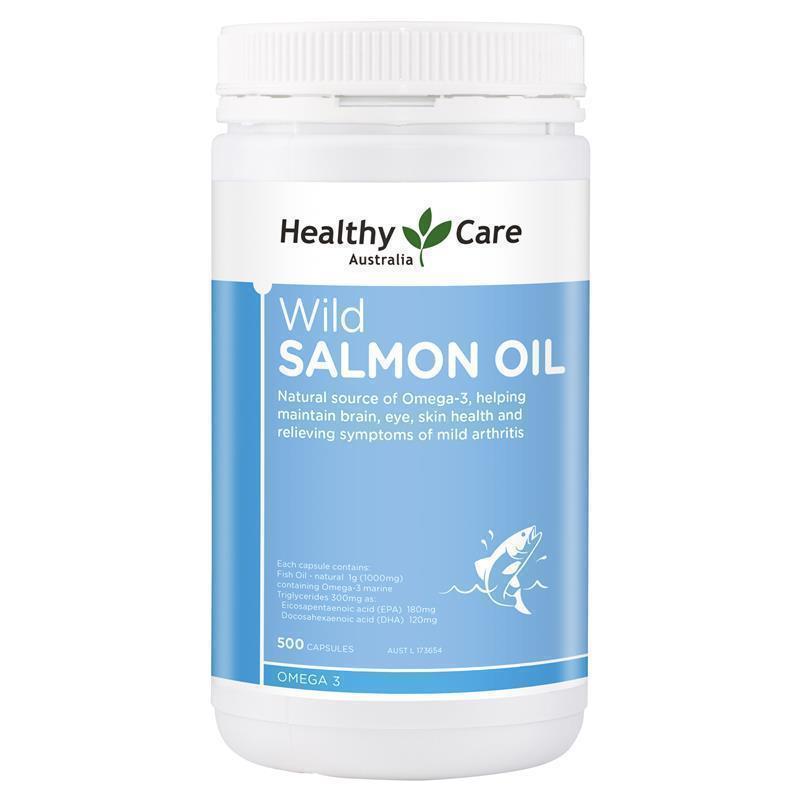 Healthy Care Wild Salmon Oil 1000 Mg - 500 Capsules