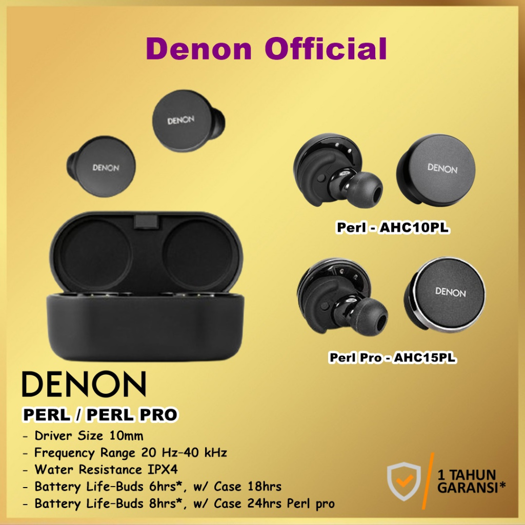Denon Perl AHC10PL / Perl Pro AHC15PL TWS True Wireless Qualcomm aptX ANC Earphones AHC-10PL 15PL