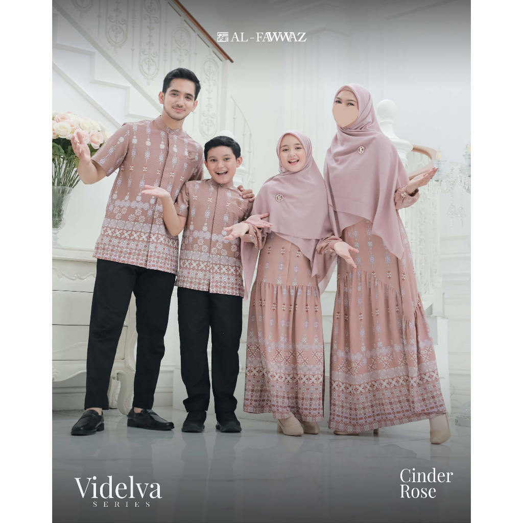 Penawaran Terbatas Kaisya - SarimbitKeluarga Videlva in Cinder Rose/Sarimbit Keluarga/Couple