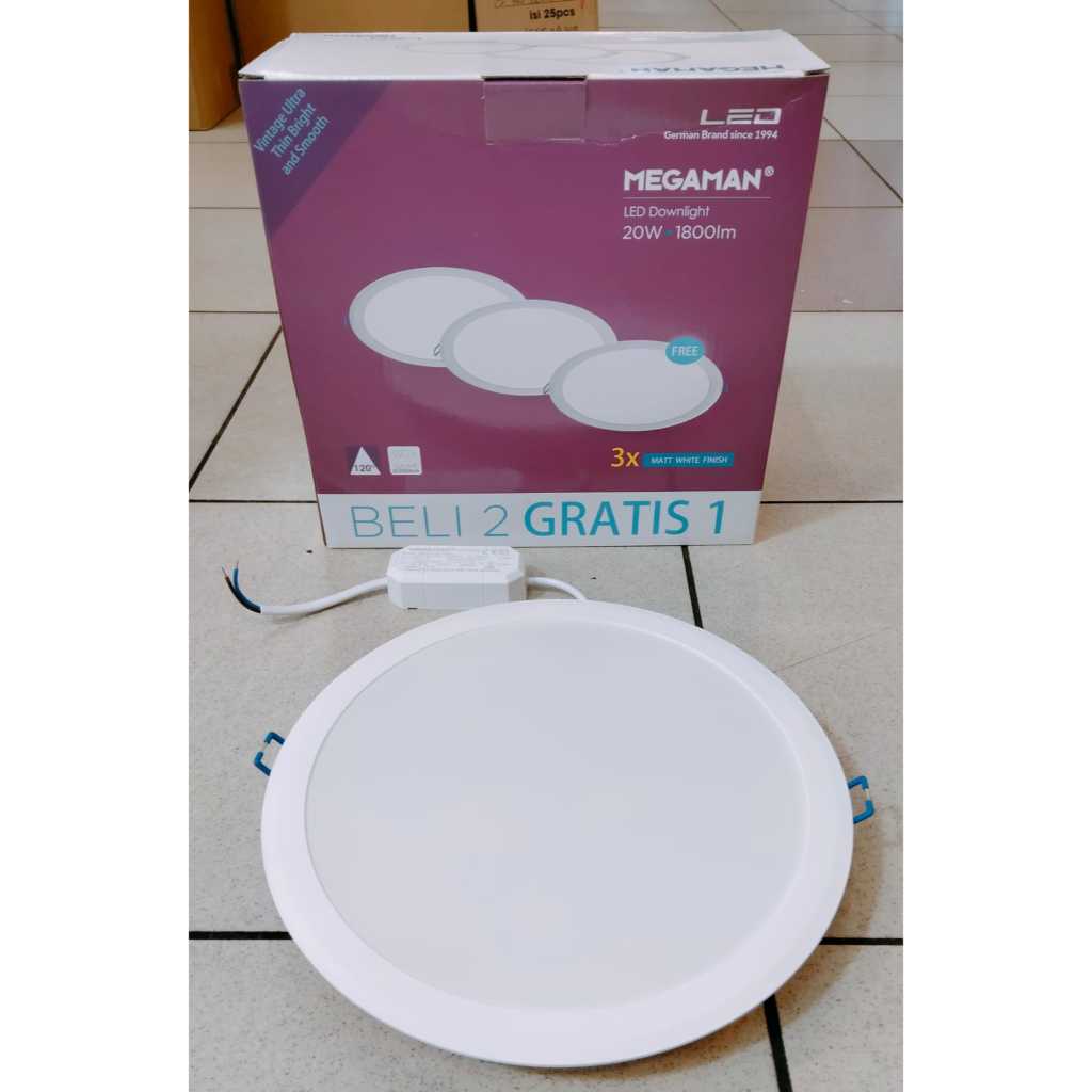 MEGAMAN DOWNLIGHT 20WATT 4000K LAMPU LED DOWNLIGHT 20W