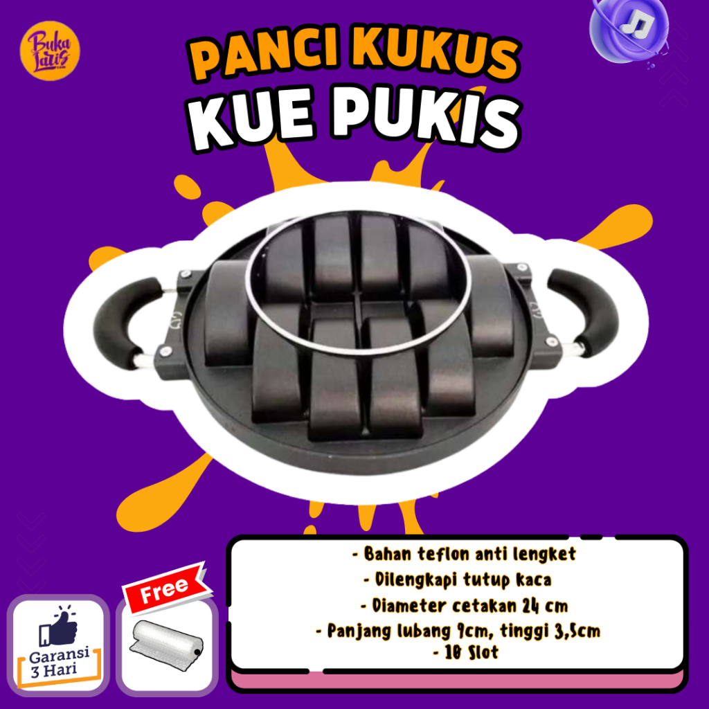 Cetakan kue pukis isi 10 Lubang / Cetakan kue Pancong ANTI LENGKET