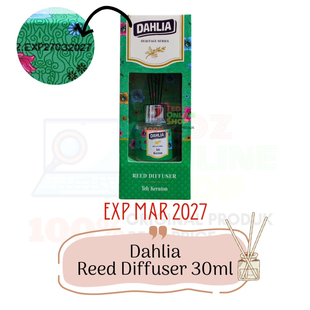 Dahlia Pengharum Ruangan Reed Diffuser Alat + Refill