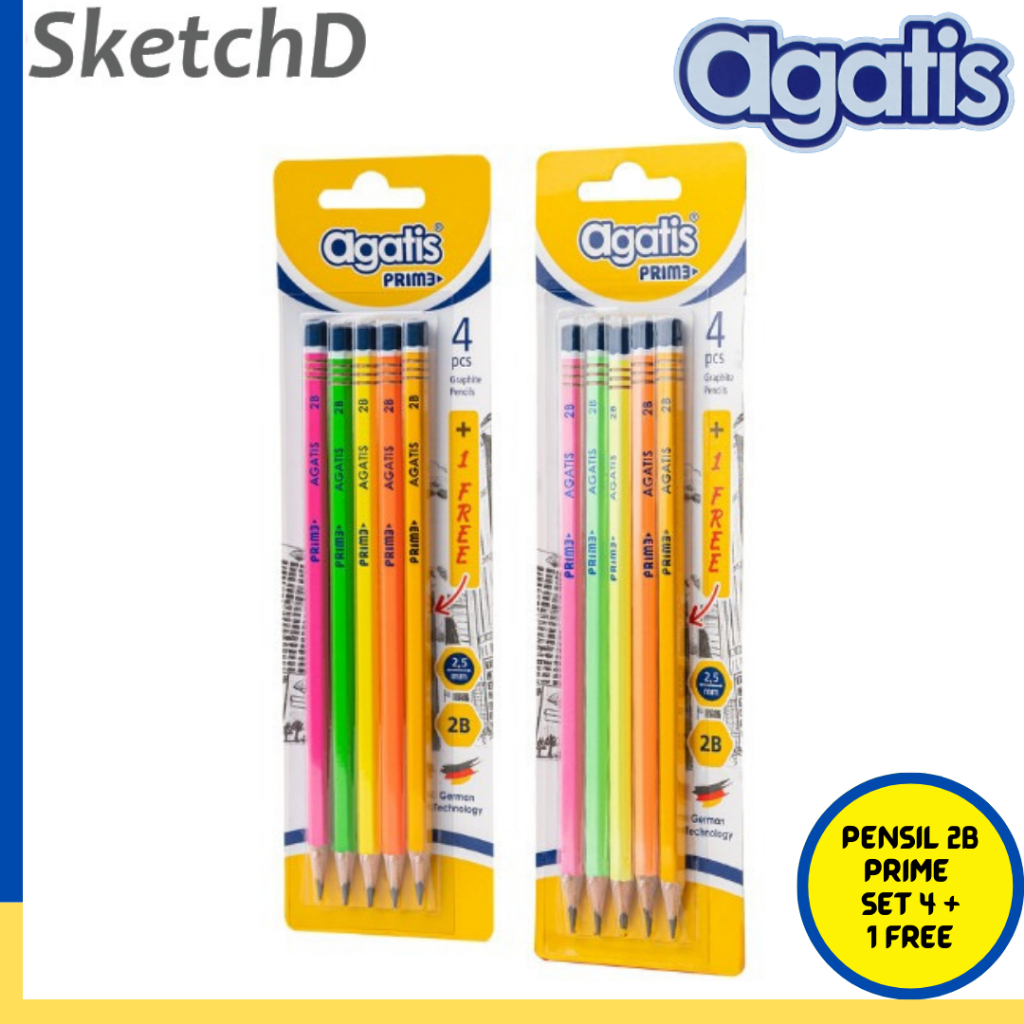 

Pensil 2B Agatis Prime Pastel set - Pencil 2B