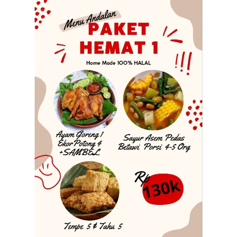 

AYAM GORENG BUNDLE/PAKET HEMAT