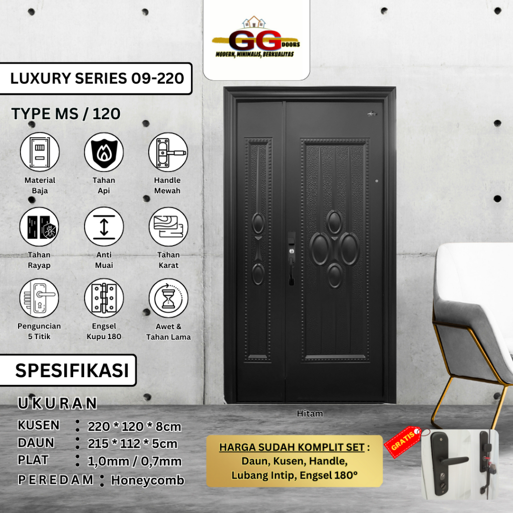 PINTU BAJA GG - LUXURY MS 120x220cm