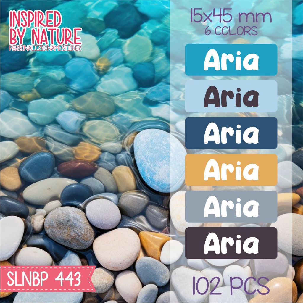

Stiker label nama waterproof kartun sepatu buku sekolah anak SLNBP 443