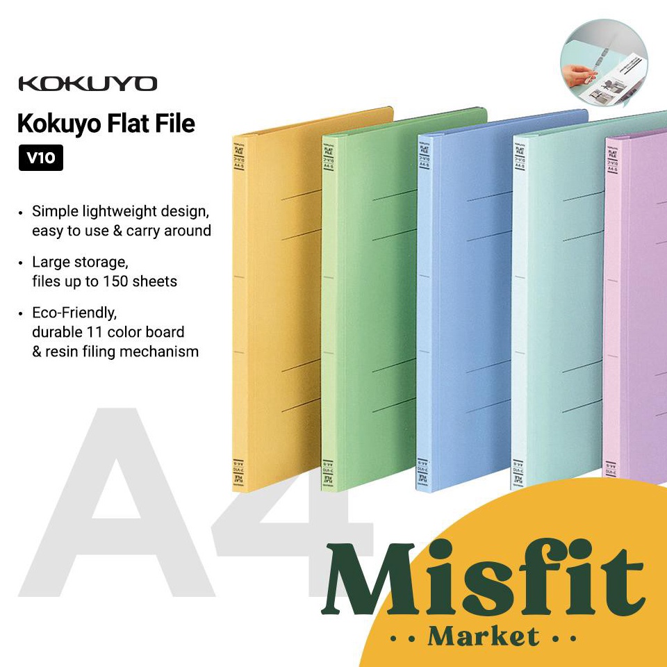 

KODE B18A KOKUYO FUV1 Flat File A4 Binder Folder