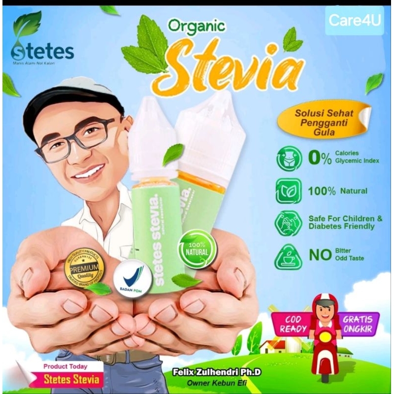 

Gula Stevia Cair - Pemanis Alami Bebas Kalori