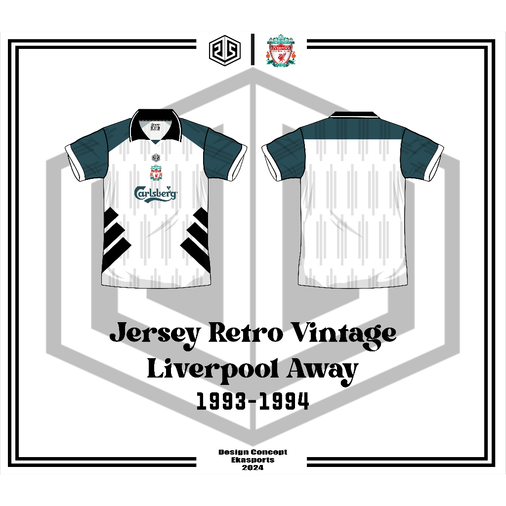 JERSEY RETRO VINTAGE LIVERPOOL AWAY 1993-1994