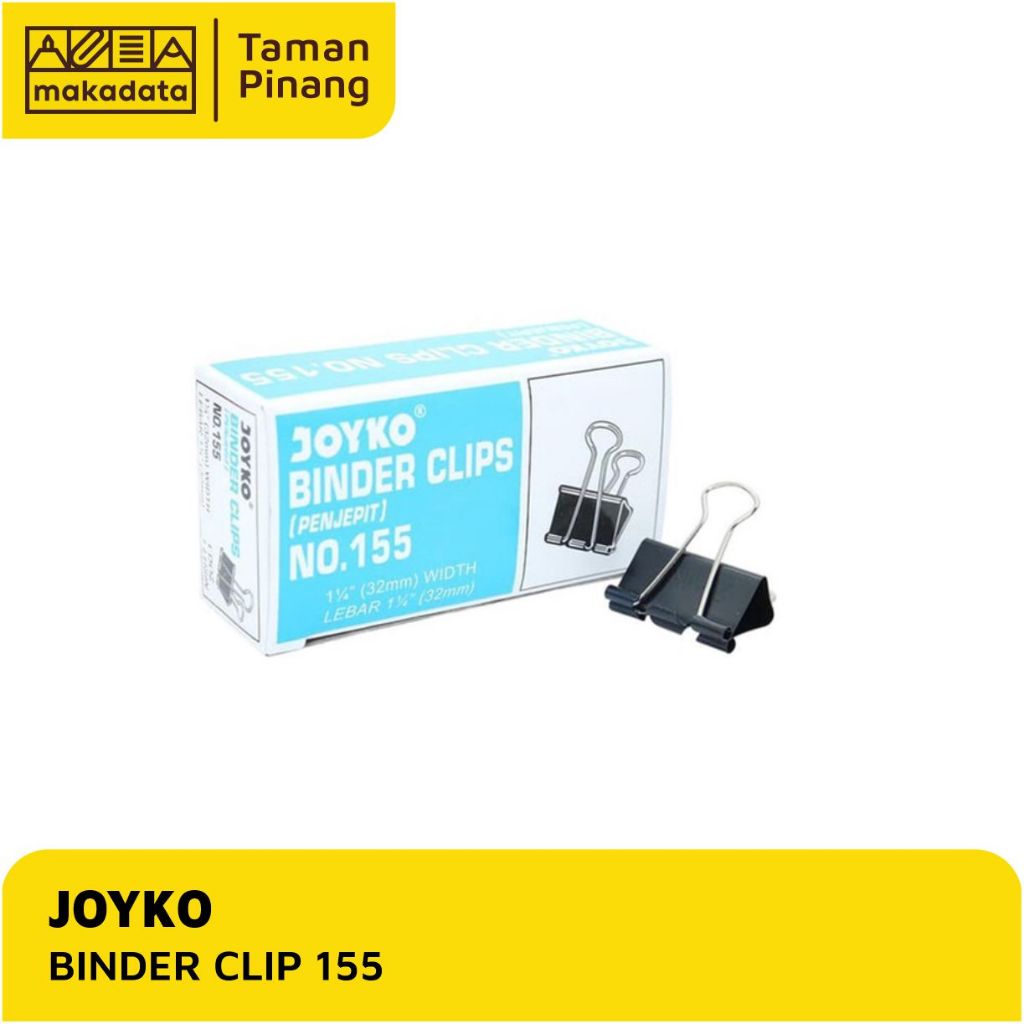 

BINDER CLIP / KLIP KERTAS JOYKO 32MM NO.155