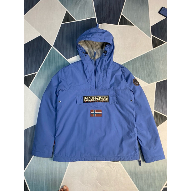 napapijri rainforest winter blue anorak jacket