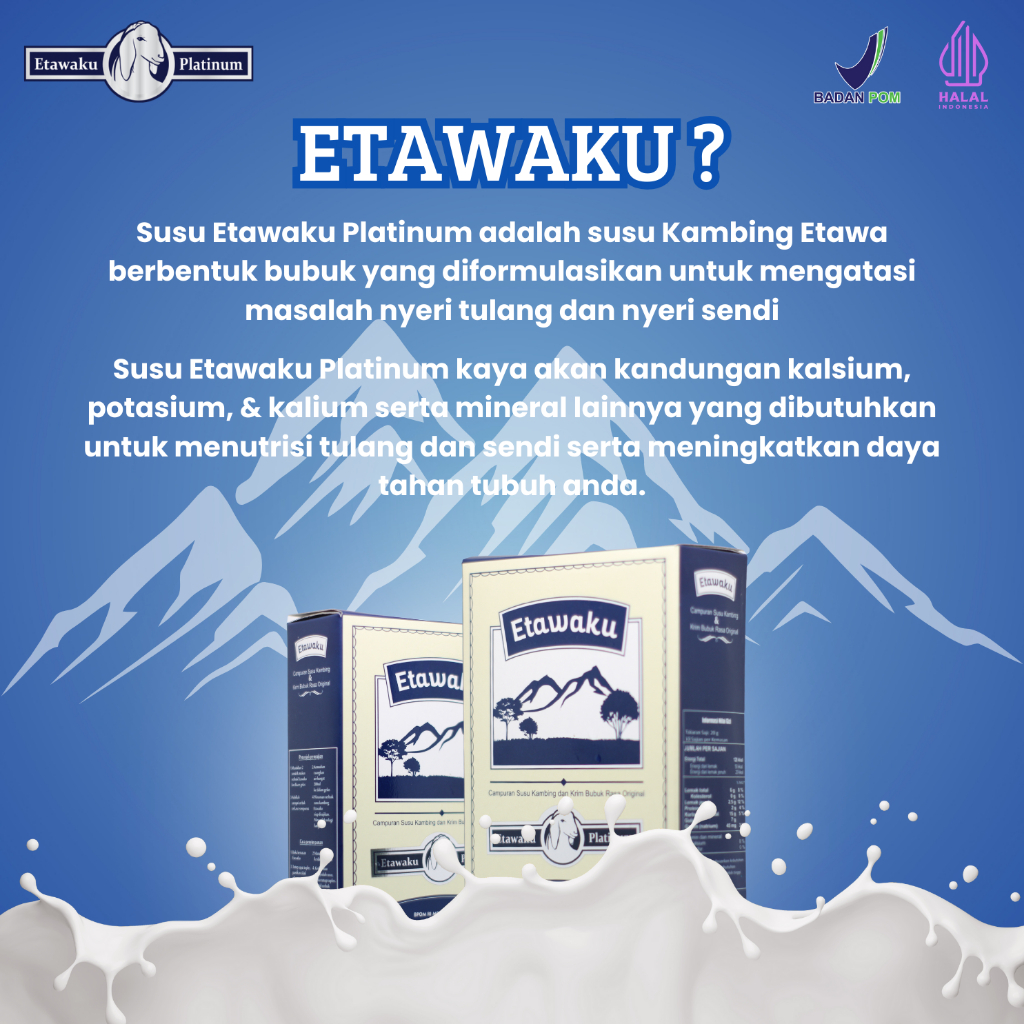 

Etawaku Platinum Susu Kambing Etawa Original