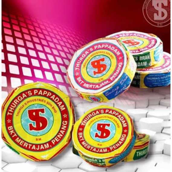 

ThurgaS Pappadam 100gr / Kerupuk khas India / papadum