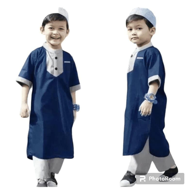 setelan Koko jubah 1-10 tahun setelan koko terbaru setelan koko kurta setelan koko anak muslim baju 