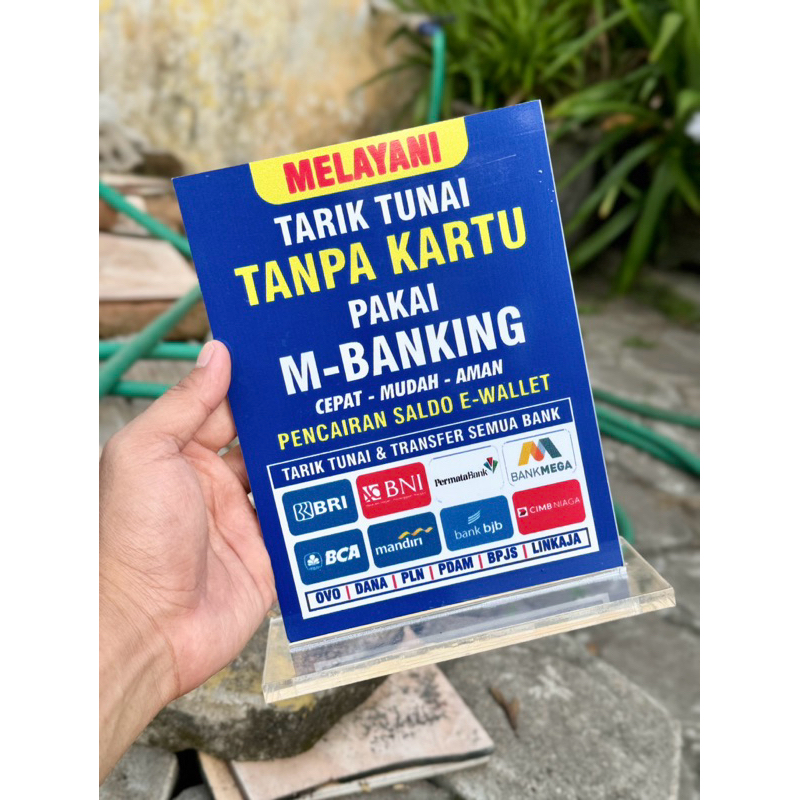 

BAHAN TEBAL AKRILIK MEJA INFO PELAYANAN AGEN BANK UK 15x20