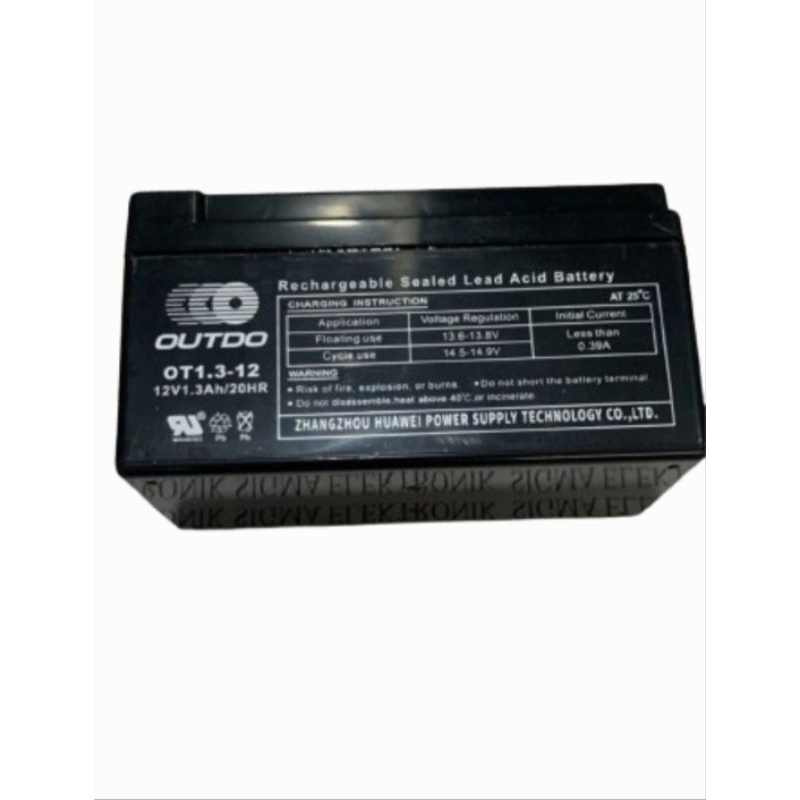 ACCU KERING OUTDO 12 VOLT 1,3 AH