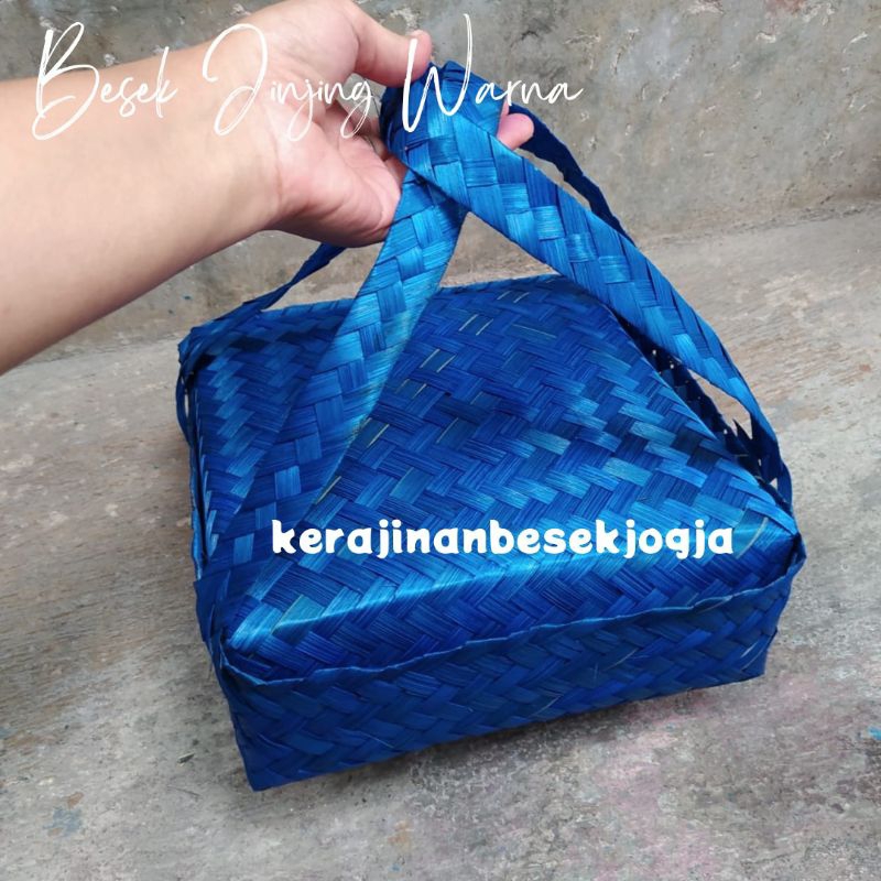 BESEK JINJING WARNA ANEKA UKURAN besek bambu anyaman bambu besek warna