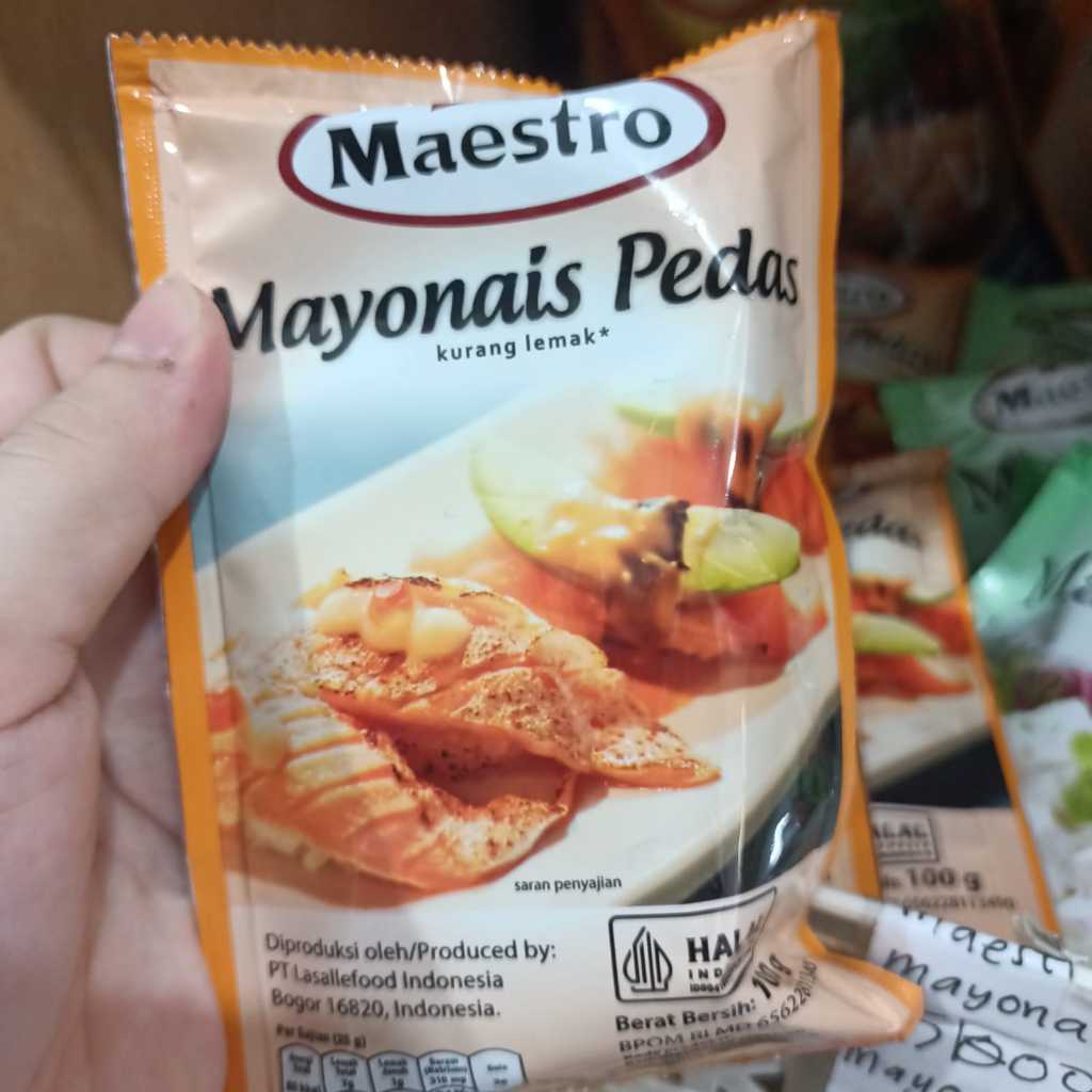 

Mayonais Maestro PEDAS Sachet 100gr (Bungkus orange)