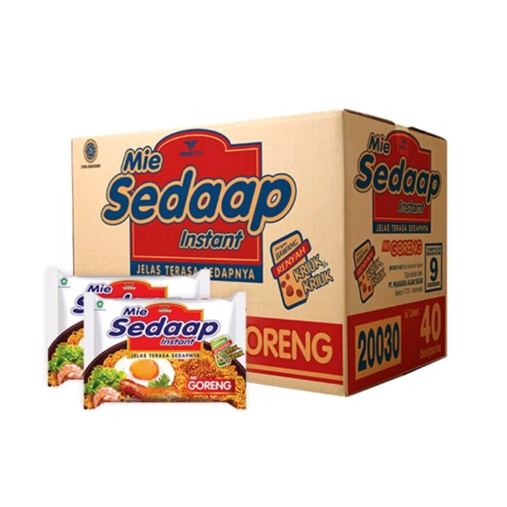 

SEDAAP MIE INSTAN 1DUS SEDAP GORENG, SEDAAP SOTO 1DUS SG