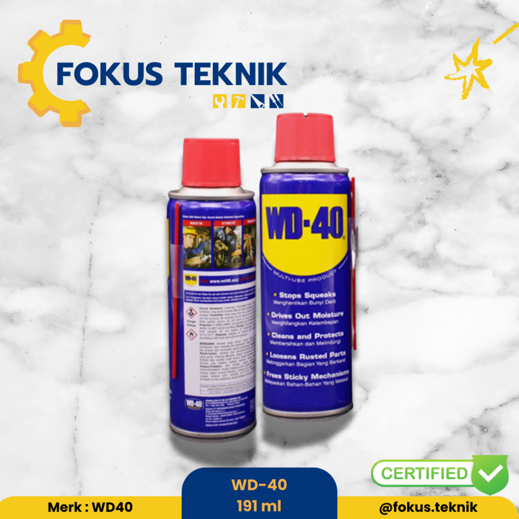 WD-40 / WD 40 / WD40 191 ml Lubricant Spray Anti Karat - Original - WD40 191ml