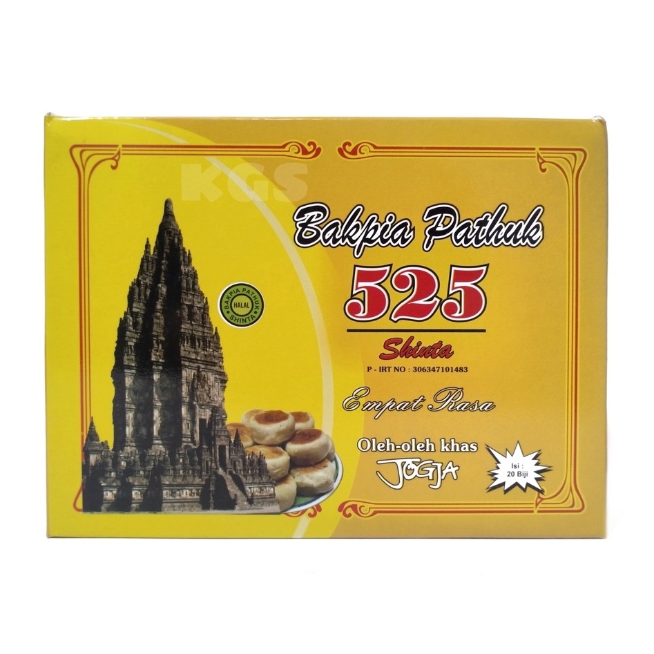 

Bakpia Pathok 525 Kering Isi 20 Biji Empuk Keju Durian Coklat 450Gram 4 Rasa Oleh-Oleh Khas Jogja