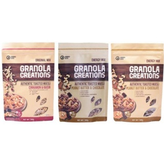 

Granola Creations Hundred Seeds 200g Cinnamon & Raisin / Dark Chocolate & Banana / Peanut Butter & Chocolate