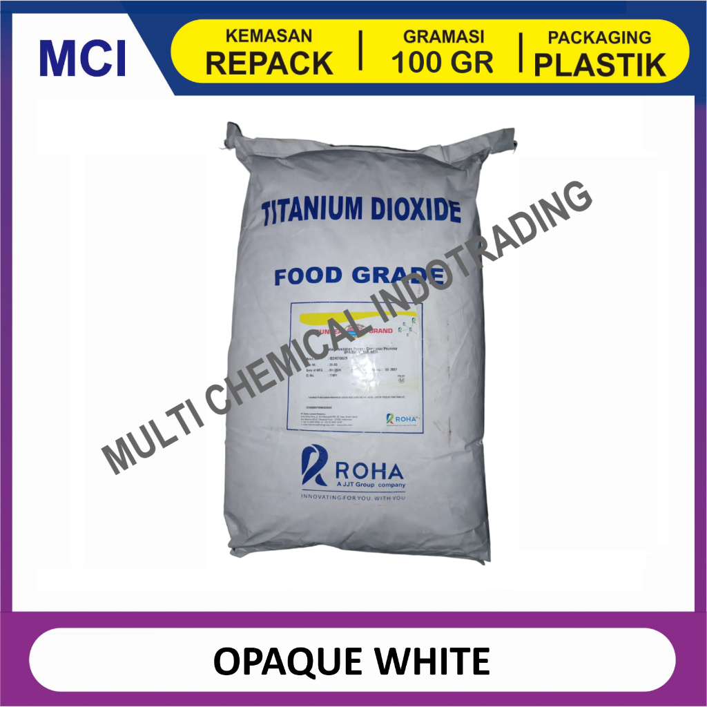 

PEMUTIH MAKANAN FOOD GRADE. OPAQUE WHITE. 100gr