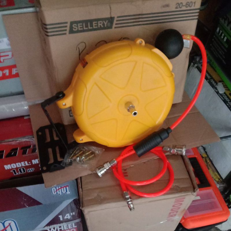 Air Hose Reel Hose Reel 10 Meter Selang Angin SELLERY 20-601 Selang Tarik