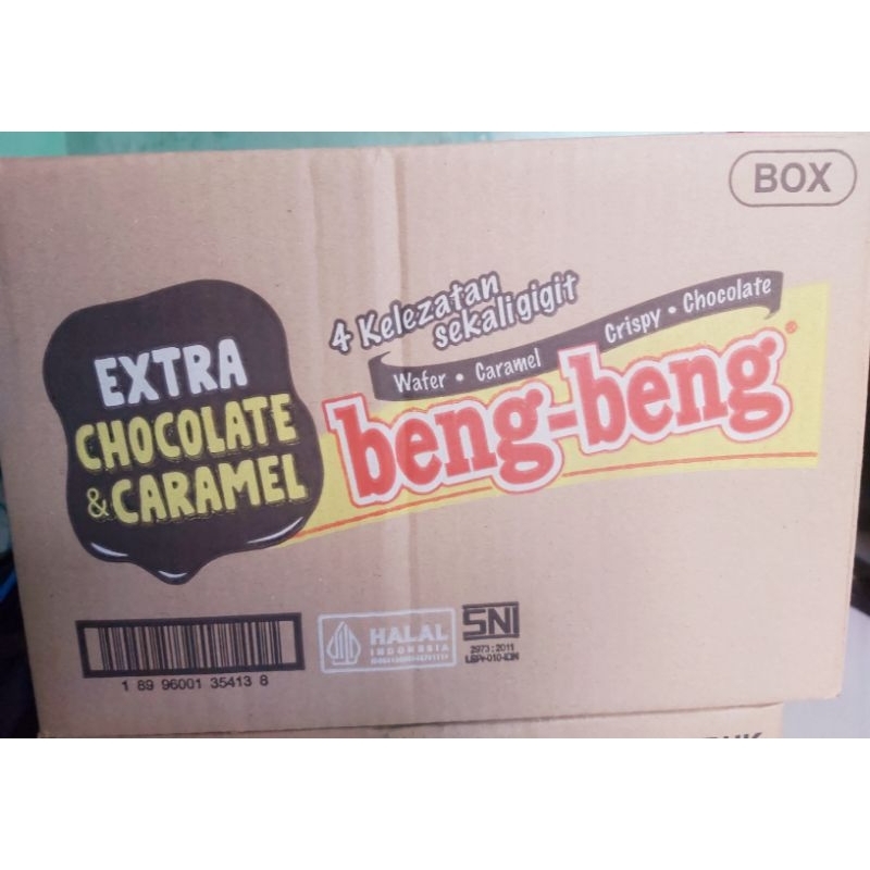 

[1 KARTON] Beng-Beng Extra Chocolate & Caramel Isi 8 x 17 x 25 g