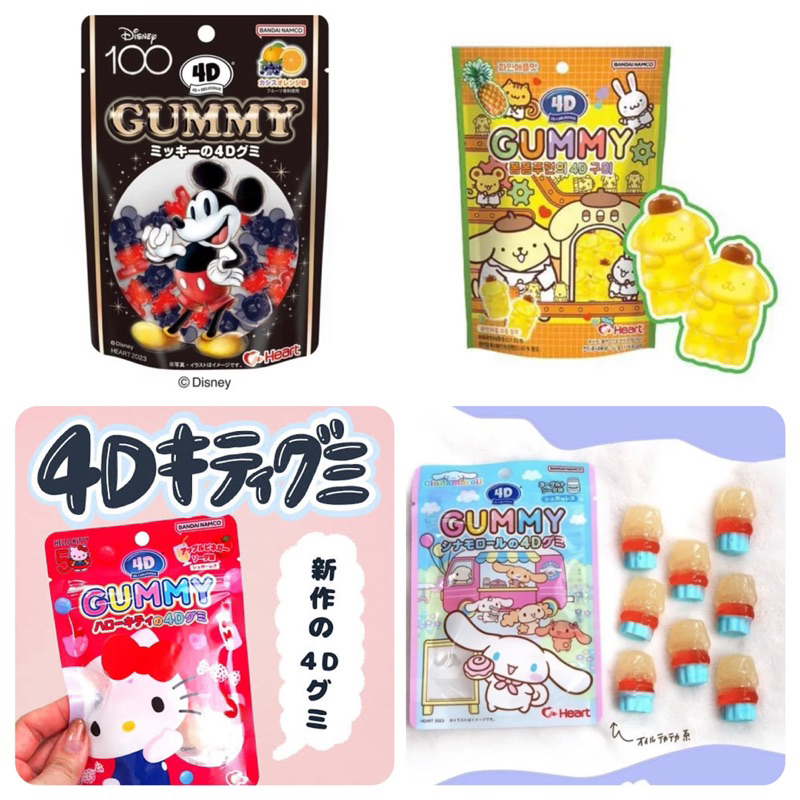 

PERMEN 4D Gummy Character POOH/ SANRIO