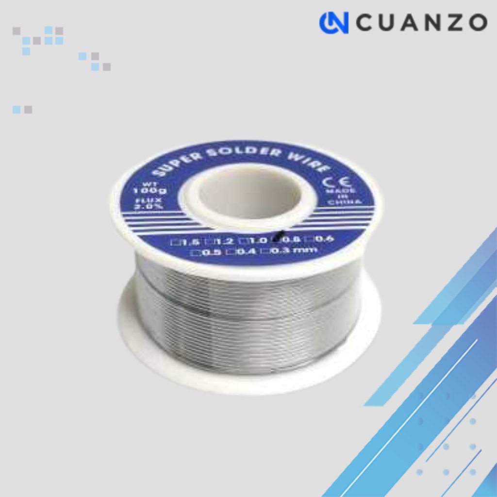 Kawat Timah Solder 0.8mm 100gr / Kawat Timah Gulung Las Lunak Paragon besar Segel Roll Rol Gulung Al