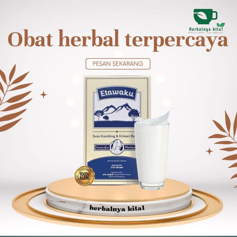 

Etawaku Platinum Susu Kambing Etawa Untuk Nyeri Tulang Sendi dan Sesak 1 Box