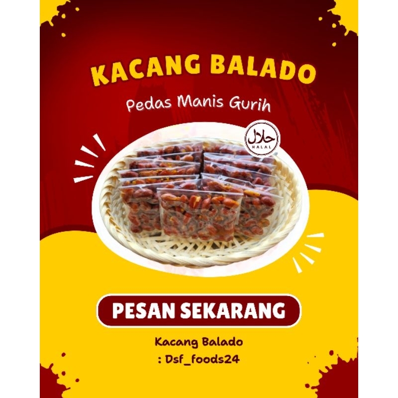 

Kacang Balado Pedas Manis Gurih, Kemasan box isi 20pcs