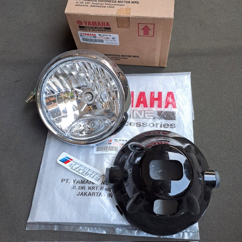 HEADLAMP SET BATOK LAMPU BULAT DEPAN RX KING NEW 2007 - 2008 YAMAHA ORIGINAL