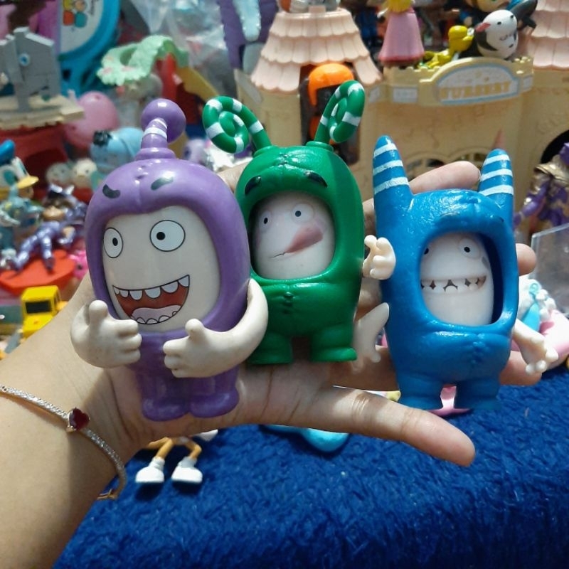 mainan / figure dikoleksi oddbods ganti2 wajah one animation original