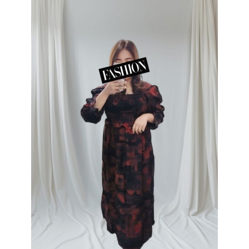 Daster Smoke Long/ Dress/ Dress Wanita