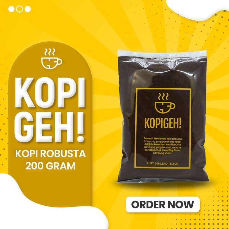 

Bubuk Kopi Robusta Asli Lampung