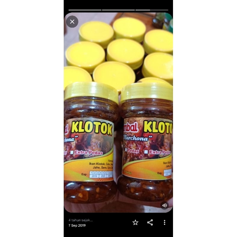 

Sambal klotok (ikan peda)/ikan asin